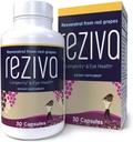 Reziva Resveratrol Supplement - Ultra høy styrke og lege formulert - Transresveratrol Supplement - Grapefrø med Resveratrol - For langvarighet, øye helse og, total velvære - 30 Veg Kapsler
