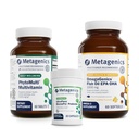 Metagenis PhytoMulti - 60 tabletter, OmegaGenics EPA-DHA 1000-60 Softgels, og UltraFlora BiomePro - 30 kapsler