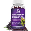 Glucosamine Chondroitin Gummies - 2- Pack, Extra styrke 1500mg Glukosamin med MSM & Elderberry, Fleksibilitetsstøtte, Best Cartilage & Immune Support Supplement for menn og kvinner - 60count (1 Pack)