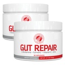 Sølv Fern Gut Reparasjon - Digestiv Helse Supplement pulver - L-Glutamin, Curcumin, Sink & Askorbinsyre (2 Tubs - 60 Serveringer)