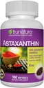 Generisk trinatur Astaxanthin 6 mg. - Forbedrer hud elastisitet, bevegelse, tekstur og tone - 100 Softgels