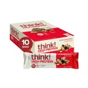 Tenk! Protein Barer, Høye proteiner Snacks, Glutenfri, Koshervennlig, Chunky Peanut Butter, ernæringsbarer, 2.1 Oz per bar, 10 greve (Packing May Vary)