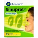 Bionorica sinupret voksen styrke Sinus - immunstøtte Supplement - Alt naturlig - Herbal Nasal Passage & Immunity Boost - 25 tabletter