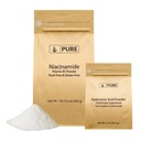 PURE ORIGINAL INGREDIENTS Hyaluronsyre (2 oz) og Niacinamid (1 lb) Bundle, Flushfritt, fint pulver
