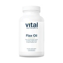 Vitale næringsstoffer Flax Seed Oil 3000 mg | Kaldt presset Flax olje med høy konsentrasjon av ALA for hjertehelse * | Gluten, myk og soya gratis | Ikke-GMO | 100 Softgels