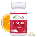 EZ Smelter Oppløselige CoQ10 Supplement 100 mg, sukkerfri, 2-måneders forsyning - 1 pakke