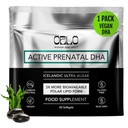Orlo PRENATAL DHA - Prenatal DHA Omega 3 Supplement - Triple Strength Omega3s - Vegansk DHA & EPA - Algae Omega-3 Olje - Støtter hjerneutvikling under graviditet og lactasjon (60 Mini Softgels)