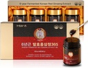6-års fermentert koreansk rød ginseng ekstrakt | 4X 200g flasker | 9,6 mg ginsenosider per 15g | Energi, fokus, tretthet, immunstøtte | Herbal Supplement for menn og kvinner