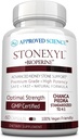 Godkjent vitenskap Stonexyl - Herbal støtte for nyrestein - 60 kapsler - Chanca Piedra - høy absorpsjon - 1 måneds forsyning - Vegan