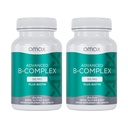 Omax3 2 flasker - Avansert vitamin B-kompleks 50MG med biotin | Sterkt og skinnende hår, huden negler, støttestress, immunitet, energimetabolisme, 90 kapsler/per flaske