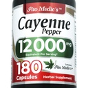FITOCIC'S Lab | Cayenne Pepper Capsule Organic | Cayenne Pepper Extract | 600 mg 20:1 per  3- Capsule Servering | 180 Kapsler