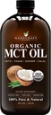 Håndverksblandinger organisk MCT Olje fra økologisk kokosnøtt 16 Fl oz – ketovennlig, ikke-GMO, vegansk kokosnøttolje – bra for drikker, kaffe og te
