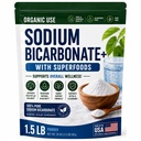 Økologisk bruk Natrium Bikarbonat Alkalin Supplement for alkalinitet. Støtte nevrale og magesyre nøytralizer w/alkaline supermat. Natriumbikarbonat pulver Nyre immunstøtte Antacid Sport 1.5LB