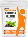 BulkSupplements.comgreen Tea Extract pulver - 50% Polyphenols Supplement, EGCG Supplements - Glutenfri, 500 mg per servering, 500g (1,1 lbs) (Pack of 1)