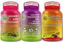 Plantebasert immun-, bein- og energistøtte Bundle – Quercetin med Bromelain, vitamin C & Zinc + kalsium Magnesium med D3, K2 & Turmeric + Kvinners multivitamin med jern og organisk supermat