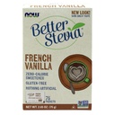 Nå mat, BetterStevia Fransk Vanilla Granulert pakker Zero-Calorie Sweetener, Keto vennlig, egnet for diabetikk, Ingen Erytritol 75 Count