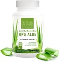 RPG Acemannan Aloe Vera Capsules - Aloevera Diett Supplement med immun og Gut Support Aloe Vera Powder Capsule - 60 piller (250 MG)