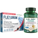 Renhetsprodukter Fleksuron Joint Formula + H.A. Joint Flexuron (Krillolje, Lav Molekylær Vekt Hyaluronsyre, Astaxanthin) - HA Joint (BioCell Collagen, Boswellia Serrata, Quercetin, H.A. + Mer)
