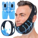 REVIX Visdom Tendens Ice Pack Head Wrap med 3D Sewing Jaw Ice Pack for ansikt oral kirurgi smerte relief for TMJ, tann ekstraksjon og tenner fjernet, ekstra snusk passform med 4 Hot Cold Gel Packs Reusable, svart