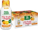 FeelGood Superfoods Vita Frukter og Veggies Immun Support Shot Supplements, Orange Flavor, Pakke med 10 immunforsvar Shots, Immunsystem Booster Drink laget med 25 organiske frukt og grønnsaker