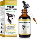 Yeast Infektionsbehandling for hunder, hund øreinfeksjon behandling hund yeast øre infeksjon behandling for kløende hund hud lindring, hund allergi lindring, hund øre infeksjon- 2 fl Oz / 60ml