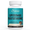 2400 MG Liposomal Glutathione Softgels, Max absorpsjon, aktiv form L-Glutathion Redusert (GSH), med hyaluronsyre, Resveratrol, Master Antioksidanter for Detox, hjerne, immunsystem, 60 Softgels