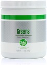 Pure Greens 210g - Grønn pulver med supermat, antioksidanter og fytonutrienter med fire proprietære blandinger. Bland enkelt med vann eller juice. Vegansk-vennlig, naturlig søt med Stevia.