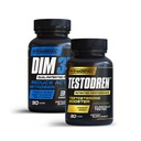 2X-TESTO Stack | DIM 3X & Testodren Bundle | Støtte Testosteron nivåer | Forbedre muskelvekst i Norge