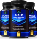 (3 pakke) Blå Vigor Max piller for menn, all-naturlig formel for mannlig trening og utholdenhet, Premium kapsler for daglig ernæring, ytelse og energi, Offisielt supplement for mann vurderinger (180 kapsler)