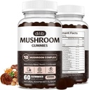 Mushroom Gummies 10 Blande Mushrooms Complex 2500mg med Lions Mane, Cordyceps, Tyrkia Tail, Chaga, Reishi Supplement-Focus, Klarhet, Minne, Energi, Immun Support-60 Gummies