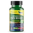 America Medic & Science Avansert Thyroid (60 kapsler) | Thyroid støtte for menn og kvinner | Mood og energi Booster Supplement | med naturlig Ashwagandha, jodin, selen og vitamin B12
