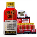 Frukt Punch Extra Styrke Energi Shot 12 pk – 260mg Naturlig Koffein B12 B6 – Energi og fokus Støtte – 2 Serveringer Sukkerfri Zero Calorie Grønn Te B-vitaminer Electrolytes Vegan – 1,93 fl oz