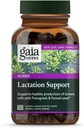 Gaia Herbs Lactation Support - støtter sunn produksjon av brystmelk i sykepleier mødre* - med Fenugreek frø, Fennel frø, og bringebær leaf - 120 Vegan flytende fyto-kapsler (40-dagers forsyning)