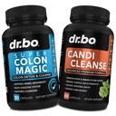 Colon Cleanser Detox & Candi Cleanse piller - 15 dagers Colon rengjøring piller med Probiotic & Oregano støtte Supplement Capryl Acid Complex for Gut Bowell bevegelse, Poop Intestinal Mage Bloating