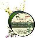 SSF Organics Comfrey Recovery Salve. Organic Herbal Balm for bein, muskler, ledd, kne, hud, hevelse og Tattoo omsorg. Håndlaget, sakte infisert. Ingen kjemiske fyllstoffer. 2 oz