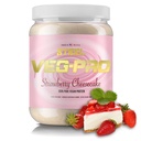 Steel Supplements Veg-PRO | Vegansk Protein pulver, Jordbær Cheesecake | 25 Serveringer (1,65 lbs) | Organisk protein pulver med BCAA Aminosyre | Glutenfri | Ikke-smakig | Lavkarbohydrat formel