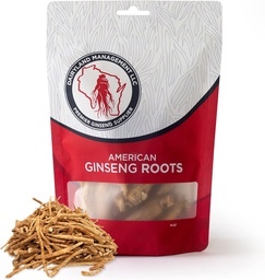 Dairyland American Ginseng Roots Prongs - 4 oz Pack av Wisconsin Ginseng Root - Ikke-GMO, Glutenfri Hele Ginseng - Bruk dette Herbal Supplement i Soup, Te, Congee