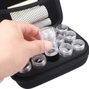 Reise piller Organizer med 15 Delte små flasker & Writable Label, Søt glidelås pille Box for medisin og vitaminholder