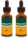 Herb Pharm Immunattack Flytende Herbal Formula for immunsystemstøtte - 1 Ounce (FIMAT01) (pakke på 2)