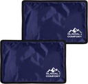 Glacial Comfort Gel Ice Pack for ryggsmerter - (12" x 8") Reusable kalde pader for Hip, kne, skulderskader, muskelstreger, migraine og postpartum gjenoppretting med Flex teknologi - etter kirurgi.