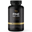 Surthrival: Pine Pollen pulverkapsler (180 count), Wild Harvested, Energi og utholdenhet Restoration