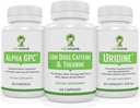VitaMonk Brain Boost Bundle - Alpha GPC, Uridin og Lav Dose Koffein + L-Theanine Duo