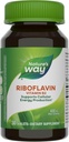 Naturens måte Riboflavin Vitamin B2, støtter cellulær energiproduksjon*, Vegan, 30 tabletter (Packing May Vary)