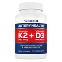 Weider Artery Helse Supplement, vitamin K2 (180mcg) & vitamin D3 (5000iu), 90 Veggie Kapsler