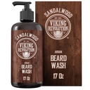 Vikingrevolusjon Beard Vaske Shampoo m/Argan & Jojoba Oljer - Softens & Styrker - Sandalwood Scent - 17 oz Shampoo