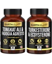 Jord Elixir Fadogia Agrestis 600 mg og Tongkat Ali 500mg + Turkesterone1000mg og Ecdysteron 1000mg Suppleringer (180 kapsler)