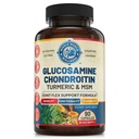 Advanced Joint Support Supplement med Glucosamine Chondroitin MSM Turmeric Boswelia. Støtter Inflammatory Response, Discomfort Relief for kne hender tilbake og ledd. NSF-sertifisert, USA Laget. 90 greve