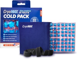 CryomAX kald pakke, reusable, lateks gratis, 8 timers kald terapi, stor, 12" x 12" (1 greve)