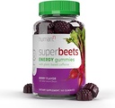 HumanN SuperBets Energi Gummier - Rask energi og mental fokus - Hjelp å øke nitrogenoksid - Støtter sunnt blodtrykk og sirkulasjon støtte - Antioksidant, ikke-GMO - Berry Flavor, 60 greve