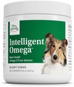 Terry Naturally Intelligent Omega - Hunde Helseforsyninger for hjerte, hjerne og øye helse - Kjæledyrforsyninger for kjæledyr - hjerte, hjerne og øye støtte for hunder - 60 myk Chews